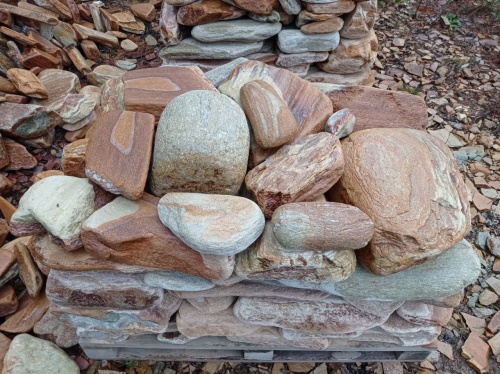 Златолит жёлтый, жёлто-зелёный глыбки и валуны для ланшафтного дизайна купить в Аше