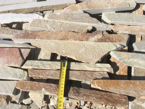 Горбушка златолит золотистый для облицовки купить в Аше