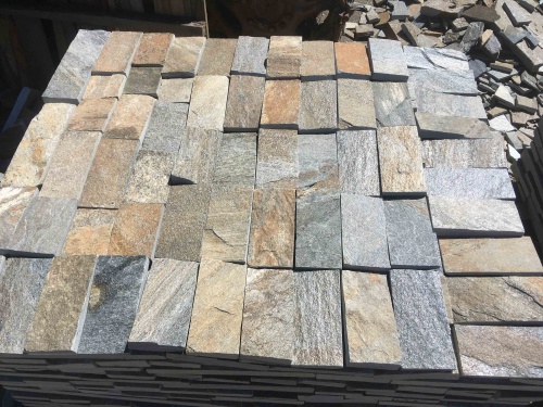 Плитка пилёная златолит Уральский для цоколя, отмостки купить в Аше