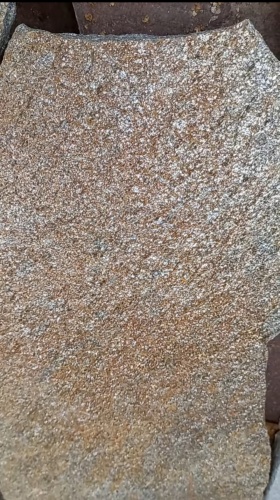 Плитняк златолит серебристый для цоколя, отмостки купить в Аше