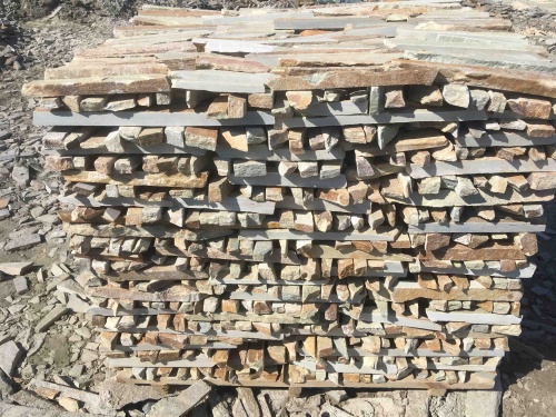 Горбушка златолит золотистый для облицовки купить в Аше