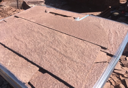 Плитняк лемезит бордовый для облицовки цоколя 20-25 мм  купить в Аше