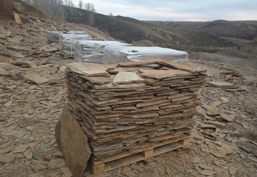 Плитняк кора дерева для цоколя, отмостки купить в Аше